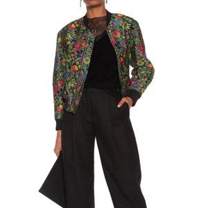 3.1 Philip Lim Floral-print Jacquard Bomber Jacket